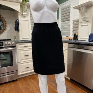 St.John Classic Black Knit Pencil Skirt 4